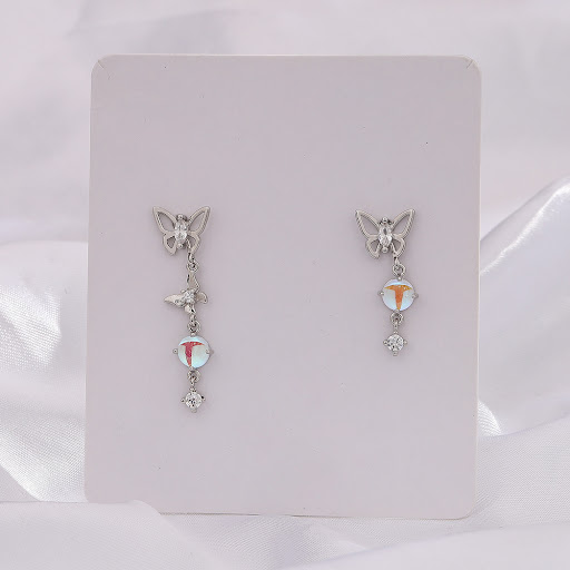 Title 2, Moonstone Butterfly Earrings Long Light Luxury ...