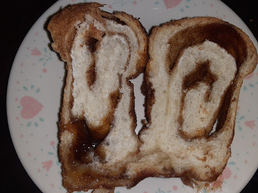 I came up with my version of a cinnamon swirl bread to use up frozen bread dough! Makes it so easy to whip this up! Loved by everyone who has tried it!