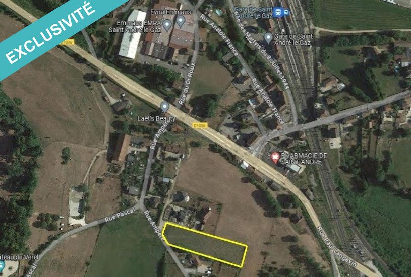  Vente Terrain à bâtir - 3 877m² à Saint-André-le-Gaz (38490) 