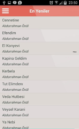 Abdurrahman Önül ilahileri