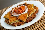 Fried Eggplant and Mozzarella with a Roasted Marinara Dipping Sauce was pinched from <a href="https://www.closetcooking.com/fried-eggplant-and-mozzarella-with/" target="_blank" rel="noopener">www.closetcooking.com.</a>