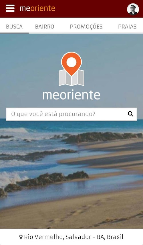 Android application MeOriente screenshort