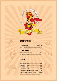 Drill Press Cafe menu 1