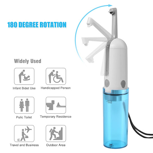 Title 4, Electric portable bidet for ultimate personal h...