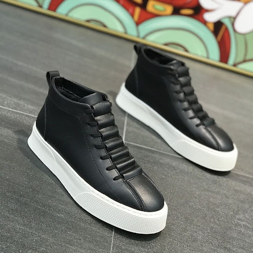 Title 9, Mens Leather High-top Platform Casual Shoes of...