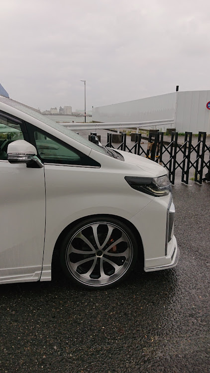 アルファードの仕事おわりにパシャリ・今日も一日お疲れ様でした。・エムズスピード・コンプリートカー・台風なみのどしゃ降りに関するカスタム事例の投稿画像3枚目