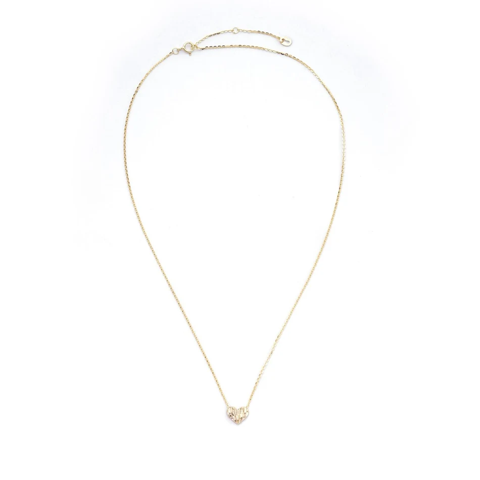 Collier Coeur en Argent Sterling S925 avec Pendentif Amour 3D – Le cadeau idéal, élégant et délicat pour les femmes.