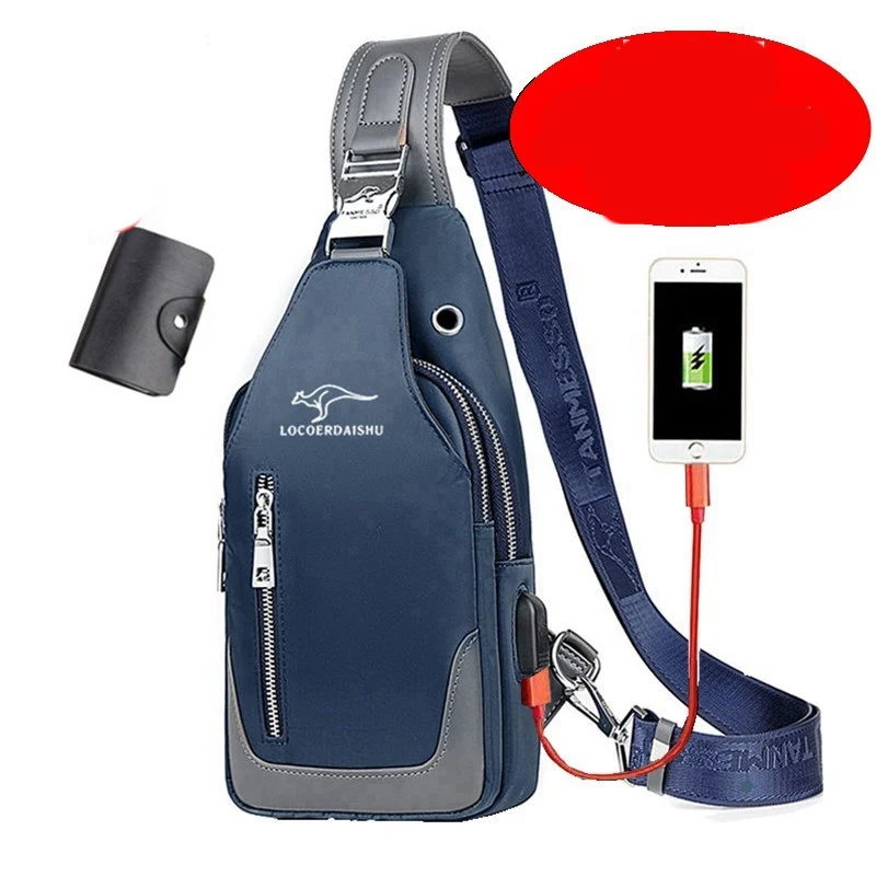 Bolsa de peito Oxford, transversal de ombro única. Conforto e segurança para uso diário, viagens e atividades ao ar livre.