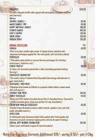 Hassanamba Iyengars Cake Palace menu 4