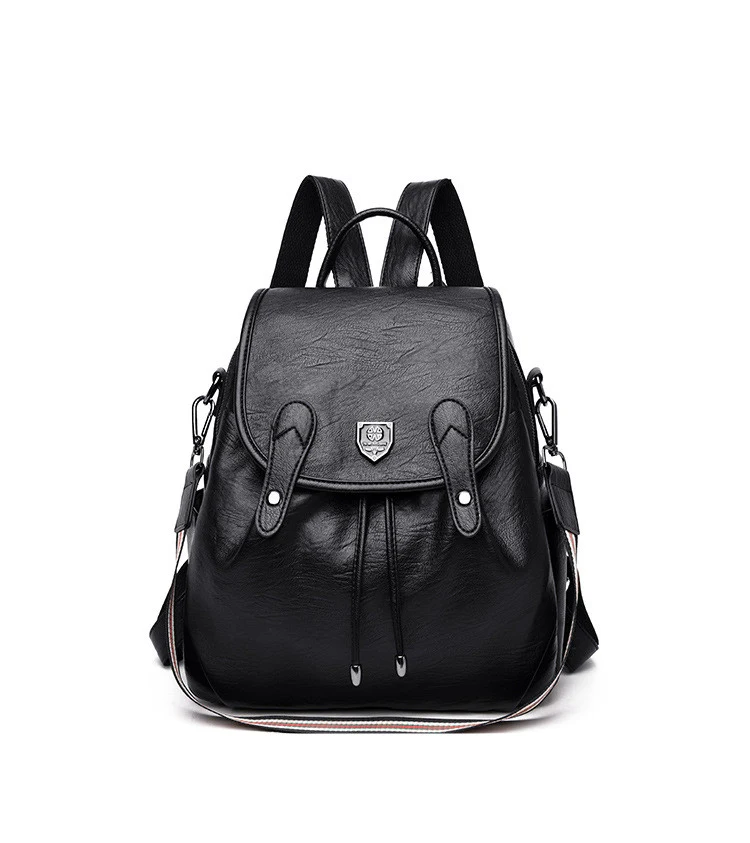 Title 15, Sac à dos rétro artisanal en cuir souple et col...
