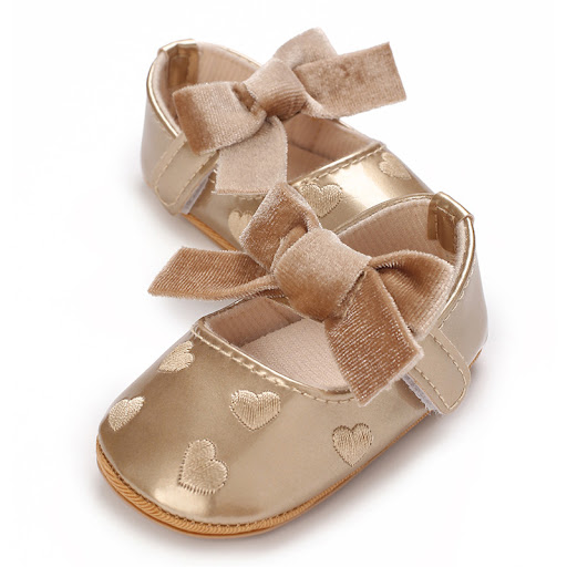 Title 2, Baby Girl Bowknot PU Soft Bottom Toddler Shoes....