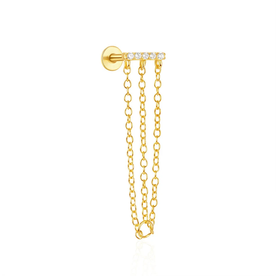 Tassel Horse Eye Zircon Piercing Hrskavični Šrafovi za Uši
