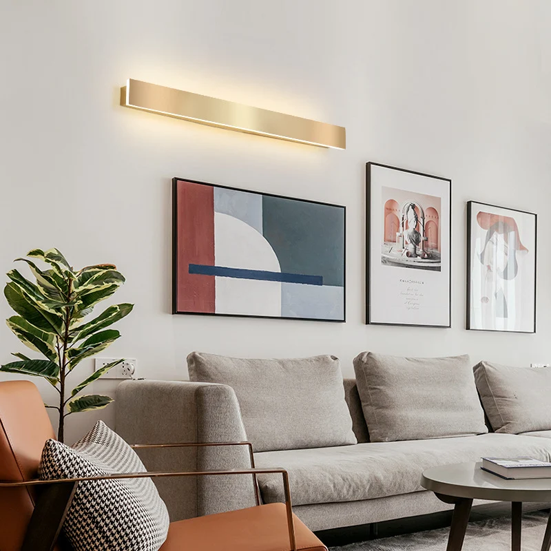 Luxury Strip Modern Minimalist Living Room Wall Light. Stylish illumination, elegant design, creating a sophisticated an