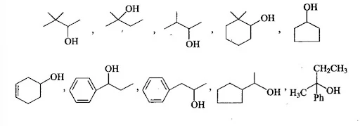 Chemical reactions of alcohols