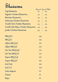 Shawarma Empire menu 1