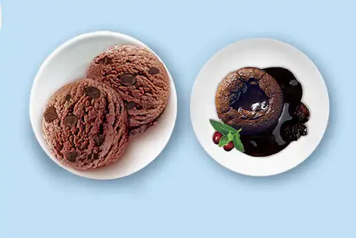 Choco Lava + Chocolate Ice Cream