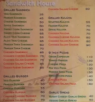 Puja's Sandwich House menu 1