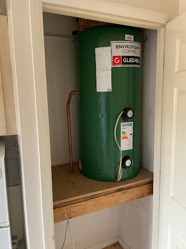 We installed a new up to date gledhill cylinder in place and re wired the immersions, job done!