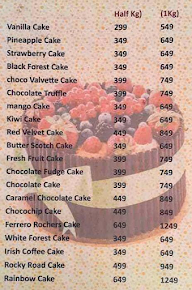 Cake And Cake menu 1