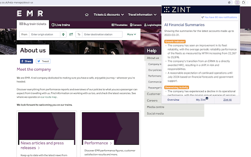 Zint Spotlight - Understand The Business Behind Any Website