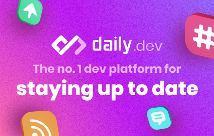 daily.dev | The homepage developers deserve small promo image