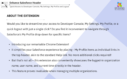 Enhance Salesforce Header