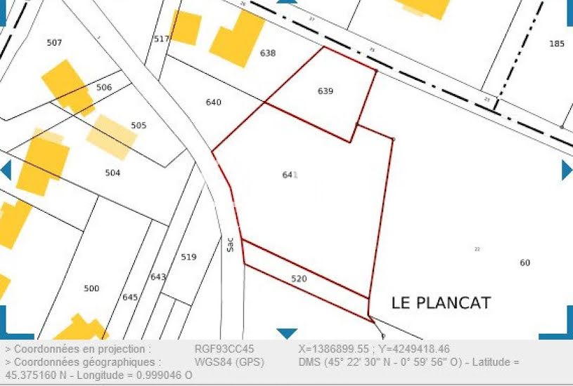  Vente Terrain à bâtir - 3 612m² à Queyrac (33340) 