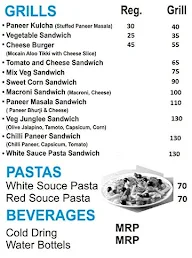 Sam's Cake Walk menu 5