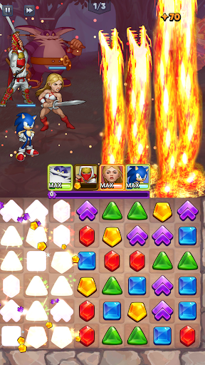 SEGA Heroes: Sonic dans un jeu RPG Match 3  APK MOD screenshots 5