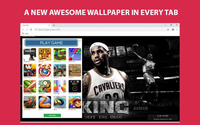 LeBron James Wallpapers and New Tab