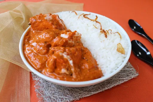 Butter Chicken Masala Served With Choice Of Rice