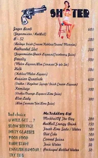 SinQ Nightclub menu 2