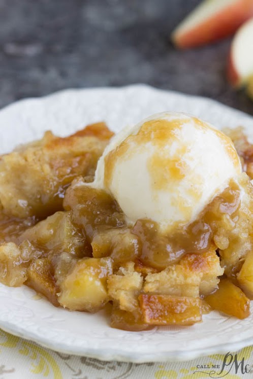 Best Caramel Apple Cobbler