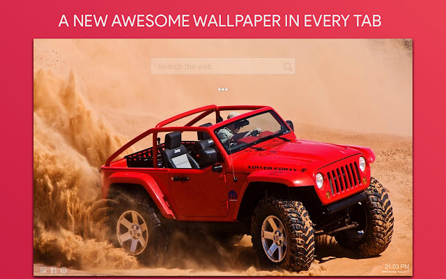 Jeep Wallpaper HD Custom New Tab