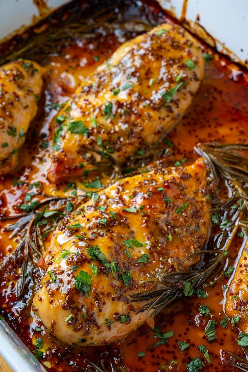 Easy Baked Honey Dijon Chicken