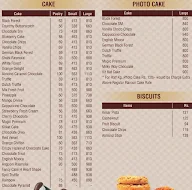 Merak The Cake Shop menu 1