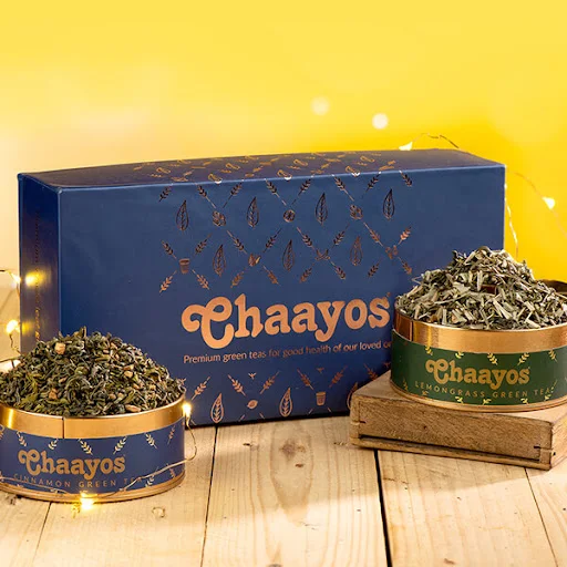 Blue-Chaayos Green Tea Gift Box