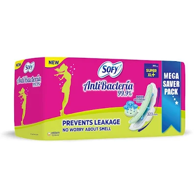 Sofy Sanitary Pads - Antibacteria Super Xl+ - 44 pcs