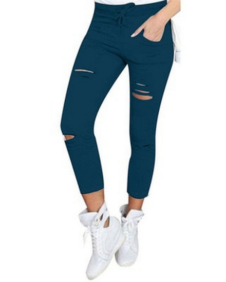 New Ripped Jeans for Women Women Big Size Ripped Trousers... - 3