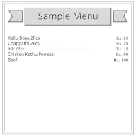 Kerala Lunch menu 1