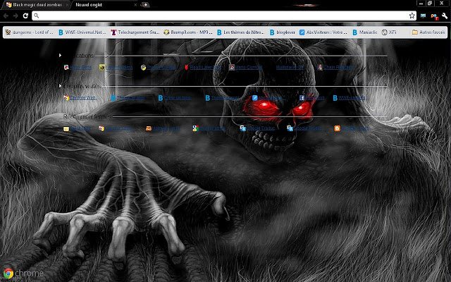 Black magic zombies(darkmonsters) big screen chrome extension