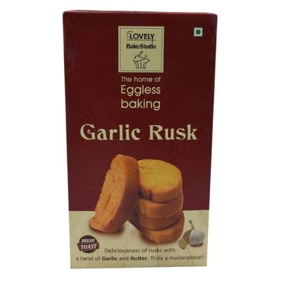 Lovely Bake Studio Garlic Rusk 200 Gm