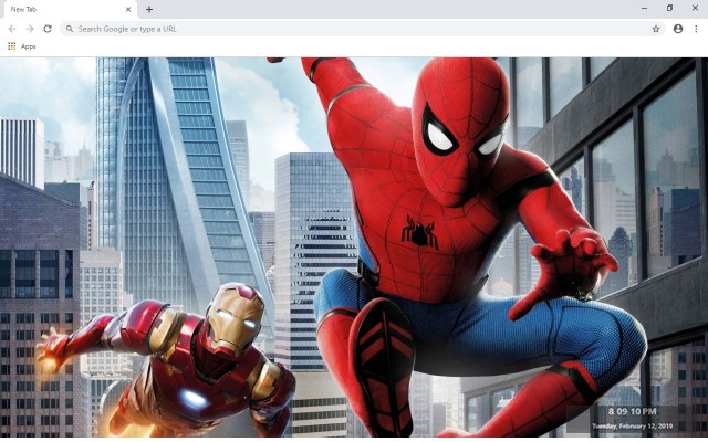 Spiderman Iron Man New Tab Chrome Web Store - spiderman homecoming transparent iron spider roblox