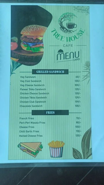 Tree House Cafe menu 