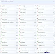Tim-Roy Ethnic menu 2