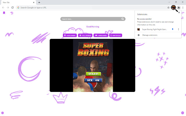 Super Boxing Fight Night Game New Tab