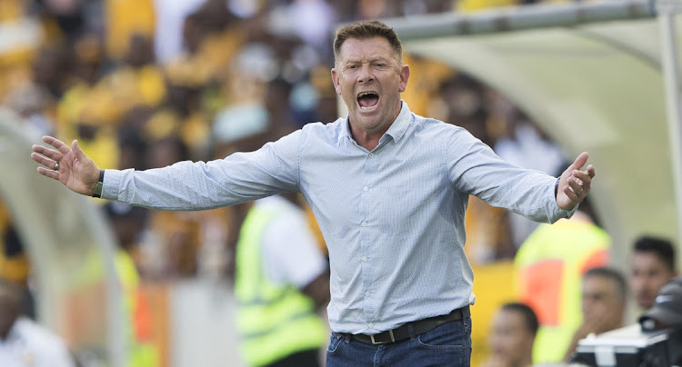 Eric Tinkler of Maritzburg United during the Telkom Knockout 2019 Semi Final match between Kaizer Chiefs and Maritzburg United at Mbombela Stadium on November 24 2019 in Nelspruit. Picture: GALLO IMAGES/ DRIK KOTZE (Photo by Dirk Kotze/Gallo Images)