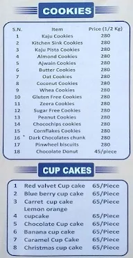 Passion Bakery N Choco's Cake Shop menu 3