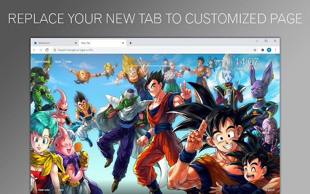 Anime Wallpaper HD Custom New Tab