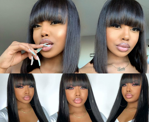 Title 7, Real Human Hair Wig with Straightening Mechanis...